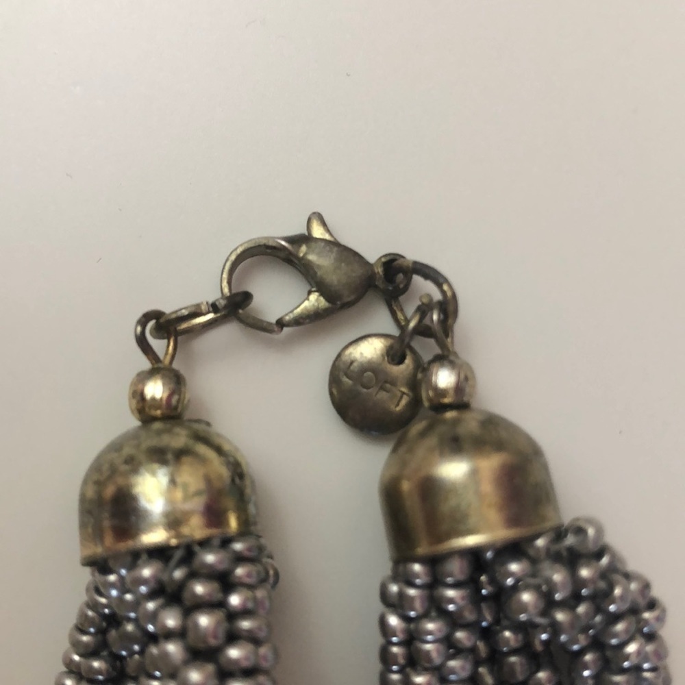 Loft 3 Layered Beaded Necklace - Picture 3 of 7